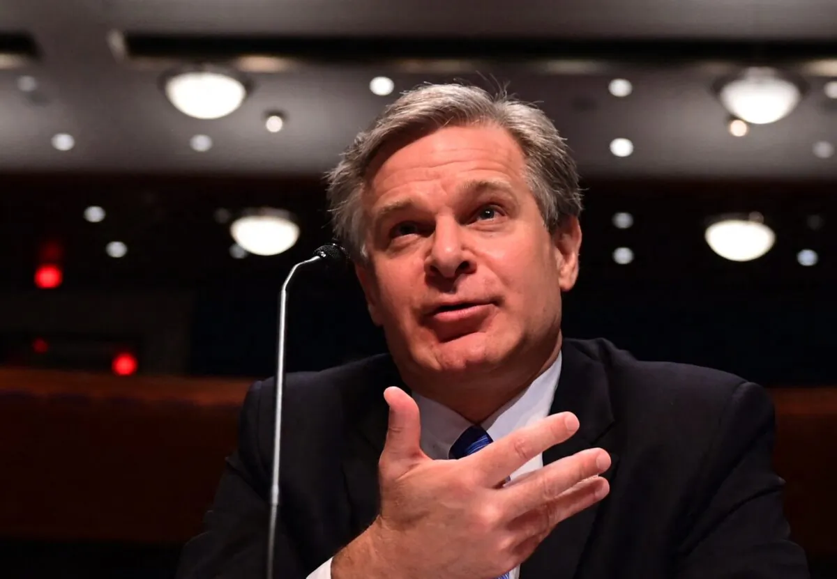 FBI Director Christopher Wray testifies before a House Judiciary Committee hearing on "Oversight of the Federal Bureau of Investigation," on Capitol Hill in Washington, on June 10, 2021. (Jim Watson/AFP via Getty Images)