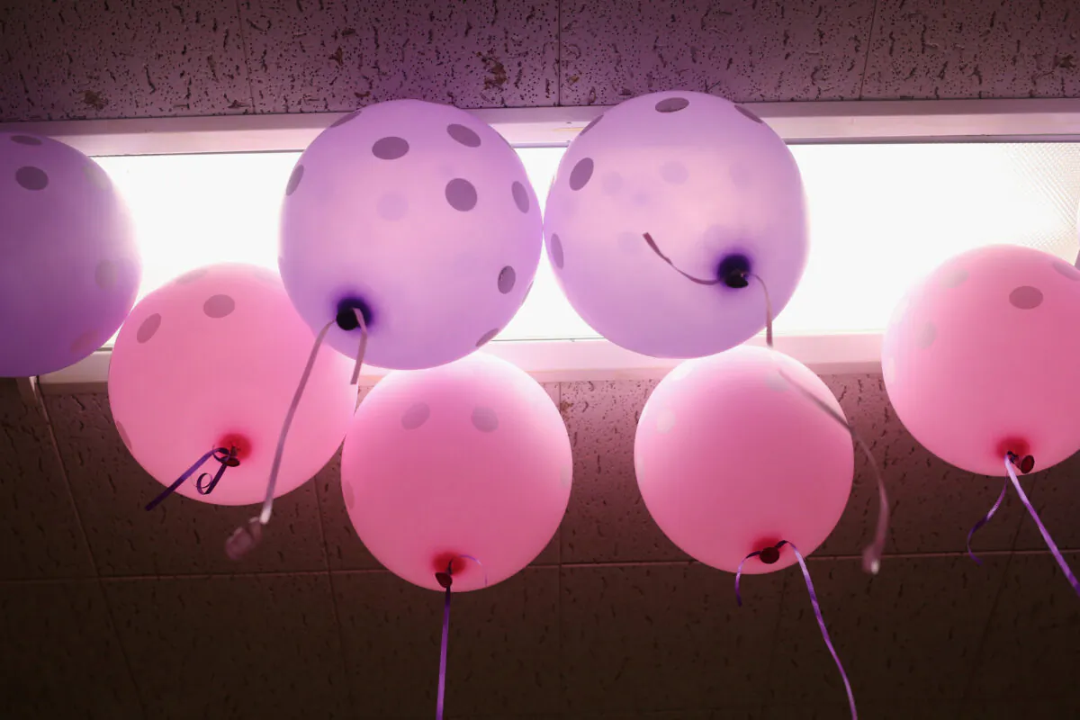 Balloons decorate the venue at a prom in this file photo taken in the Staten Island borough of New York City. (John Moore/Getty Images)