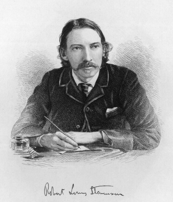 Robert Louis Stevenson writing