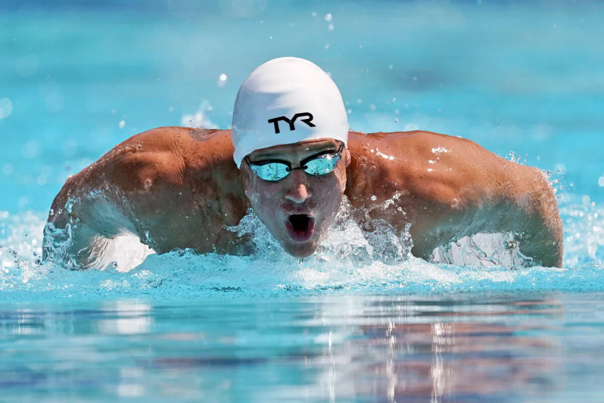 Ryan Lochte competes in the men's 200-meter individual medley time trial at the U.S. national swimming championships in Stanford, Calif., on July 31, 2019. (David J. Phillip/AP Photo)
