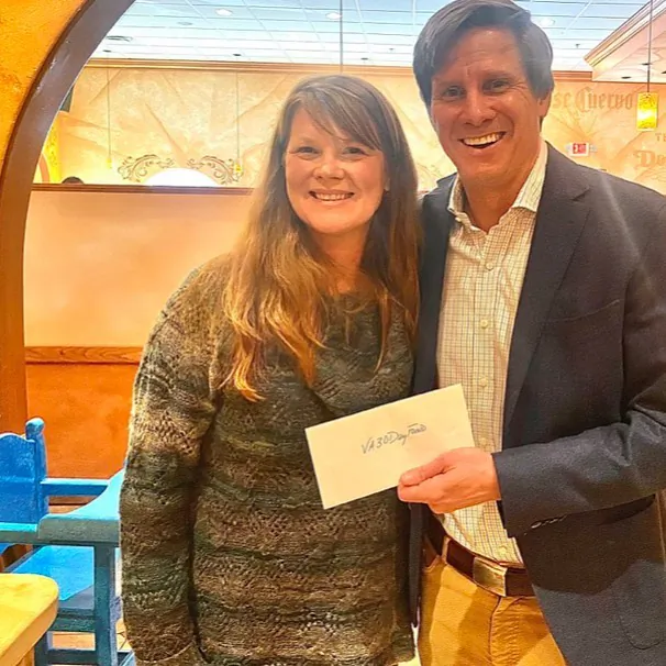 Pete Snyder with Tina Miller. (Courtesy of Pete Snyder)