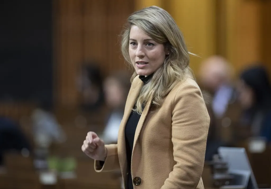 Economic Development and Official Languages Minister Melanie Joly responds to a question during Question Period in the House of Commons on November 23, 2020 in Ottawa. (The Canadian Press/Adrian Wyld)
