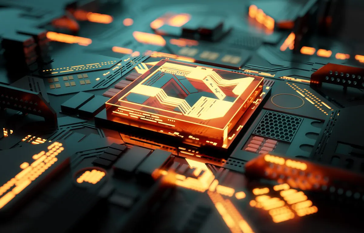 3D Illustration of a futuristic computer processor. (James Thew/Adobe Stock)