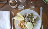 Paella With Chorizo, Shrimp, and Clams