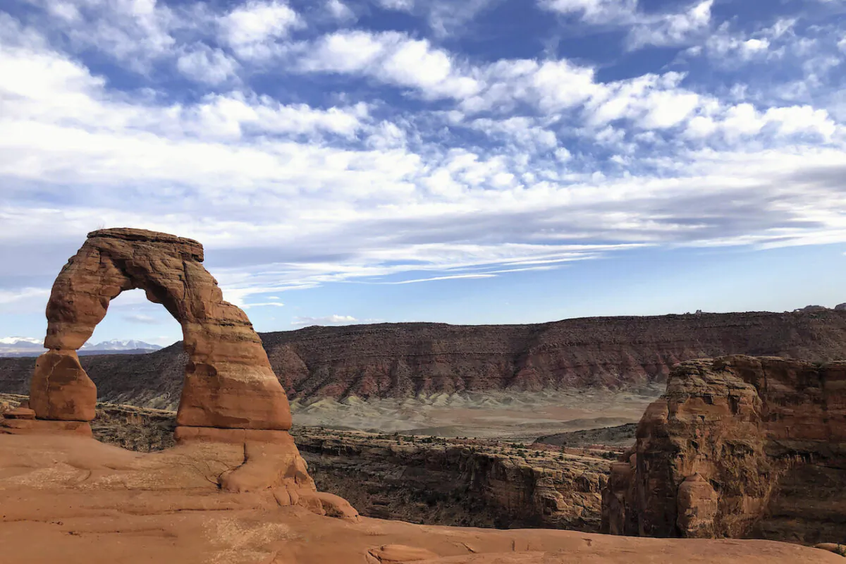 Delicate Arch is seen at Arches National Park near Moab, Utah, on April 25, 2021. (Lindsay Whitehurst/AP Photo)
