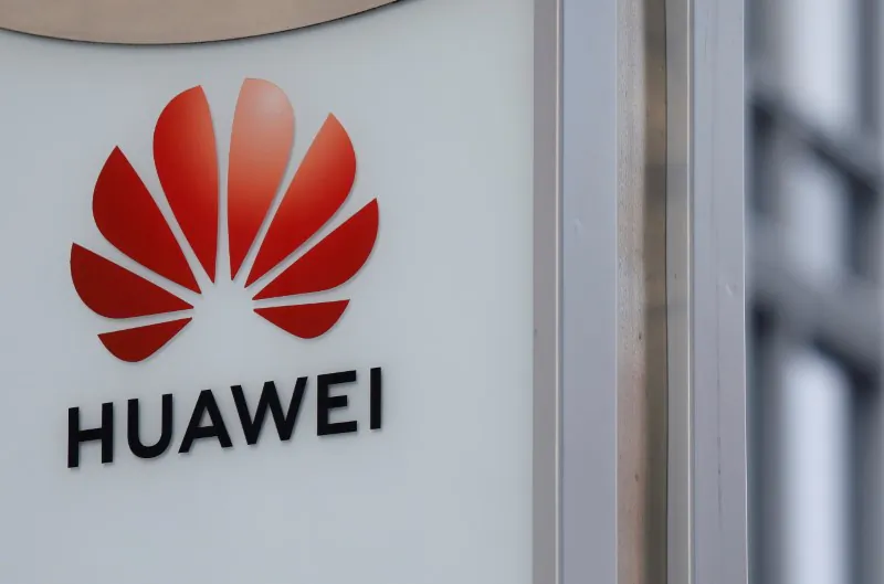 The Huawei logo is seen in front of the local offices of Huawei in Warsaw, Poland on January 11, 2019. (Kacper Pempel/Reuters)