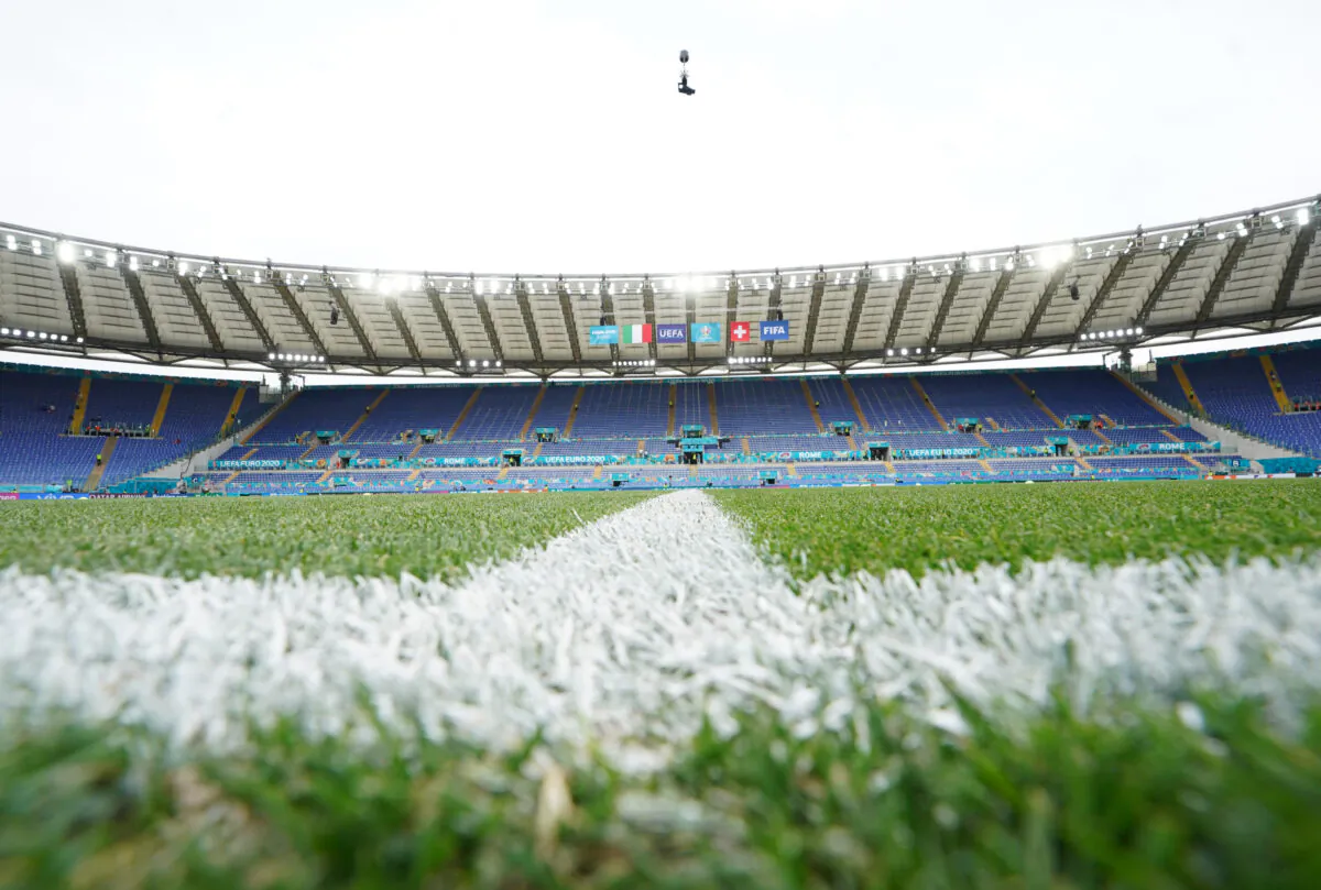 A general view before the UEFA Euro 2020 Championship Group A match between Italy and Switzerland at Olimpico Stadium in Rome, Italy, on June 16, 2021. (Claudio Villa/Getty Images)
