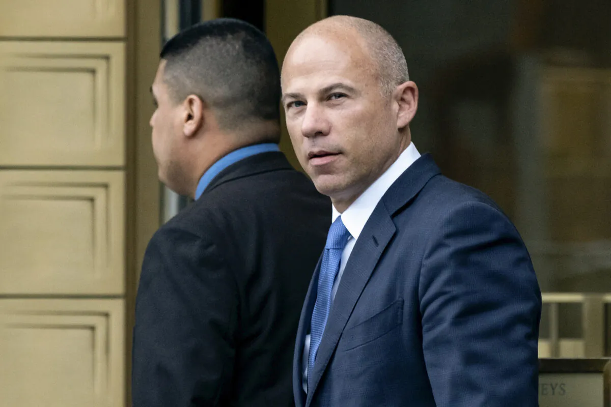 California attorney Michael Avenatti walks from a courthouse in New York, after facing charges, on July 23, 2019. (Craig Ruttle/File/AP Photo)