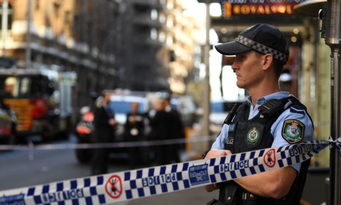 Crime figure Bilal Hamze was gunned down in a hail of bullets in Sydney CBD by multiple persons in a black Audi on June 17, 2021 in Sydney, Australia. (Photo by Saeed KHAN / AFP via Getty Image) 
