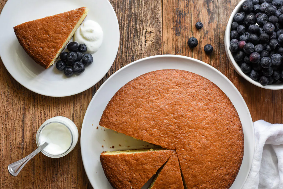 Light, fluffy, and not too sweet, yogurt cake welcomes all kinds of companions on its plate. (Audrey Le Goff)