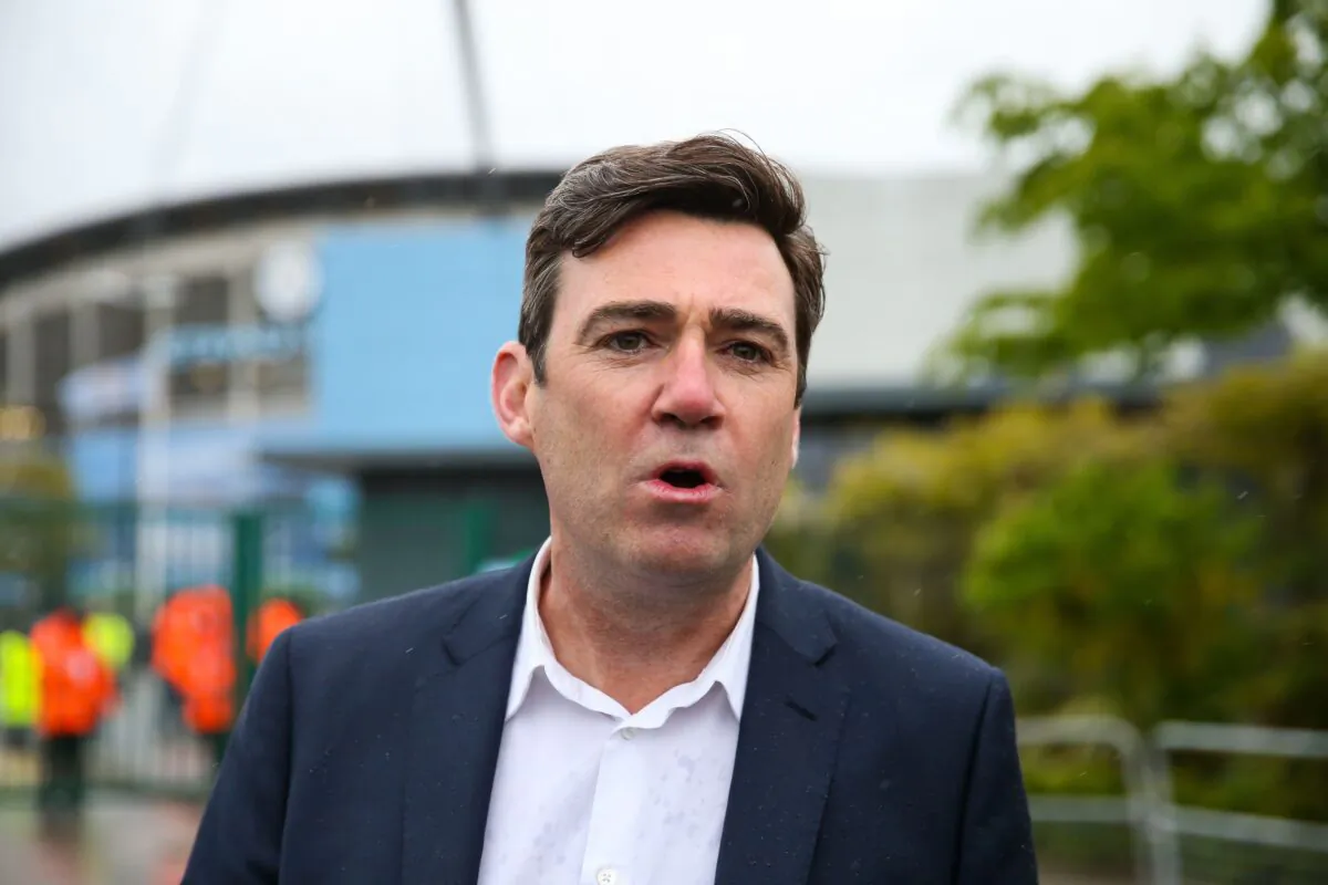 Greater Manchester Mayor Andy Burnham in an undated file photo. (Barrington Coombs/PA)