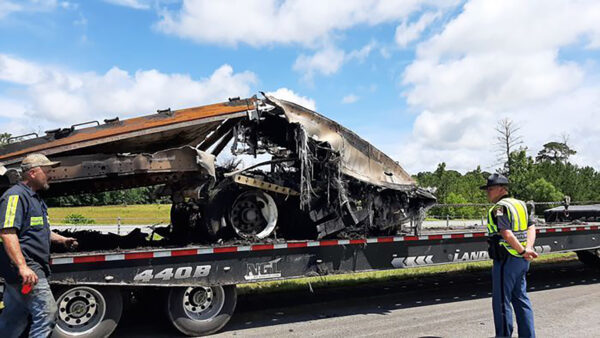 fatal multiple-vehicle crash