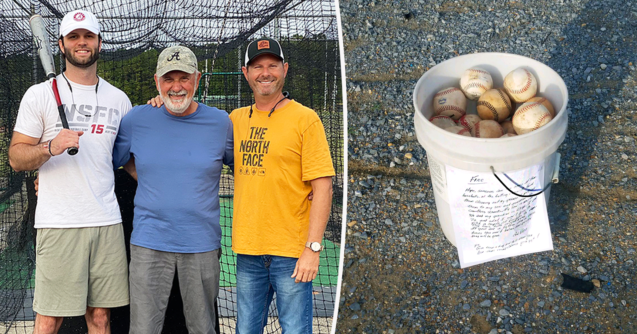 ‘Cherish These Times’ Grandfather Leaves Bucket of Baseballs With Note