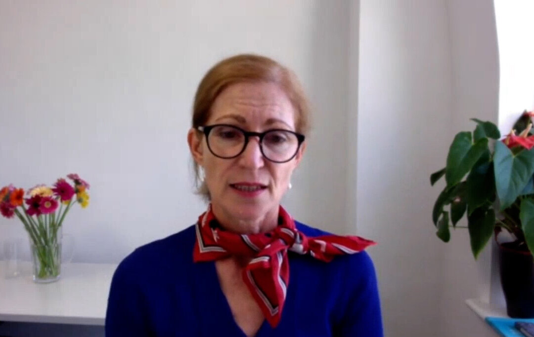 Dr. Tess Lawrie, director of Evidence-Based Medicine Consultancy Ltd. (Screenshot/The Epoch Times)