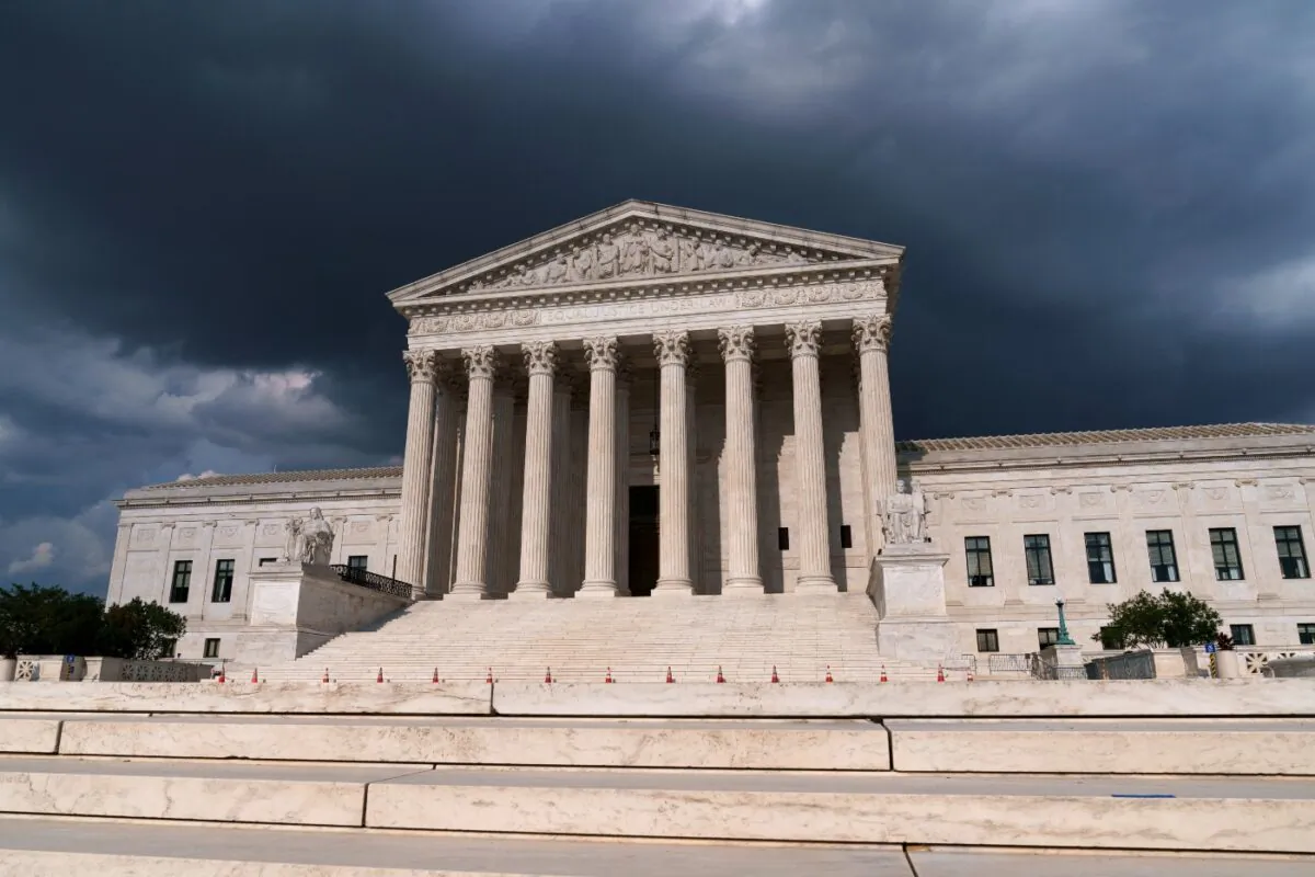 The Supreme Court is seen in Washington on June 8, 2021. (J. Scott Applewhite/AP Photo)