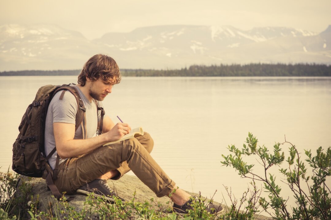 Writing can
help us to
look inside
and see
our traits,
feelings,
and beliefs. (everst/Shutterstock)