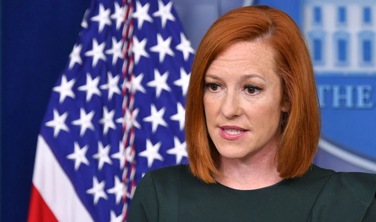 White House Press Secretary Jen Psaki speaks during the daily briefing in the Brady Briefing Room of the White House in Washington on June 23, 2021. (Mandel Ngan/AFP via Getty Images)