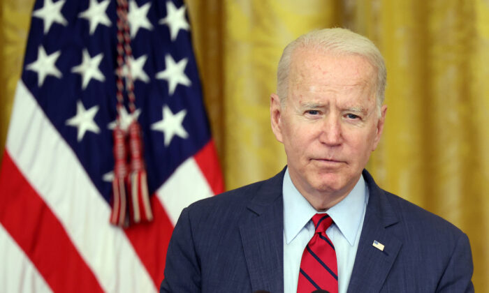 President Joe Biden delivers remarks on the Senate's bipartisan infrastructure deal at the White House in Washington, on June 24, 2021. (Kevin Dietsch/Getty Images)