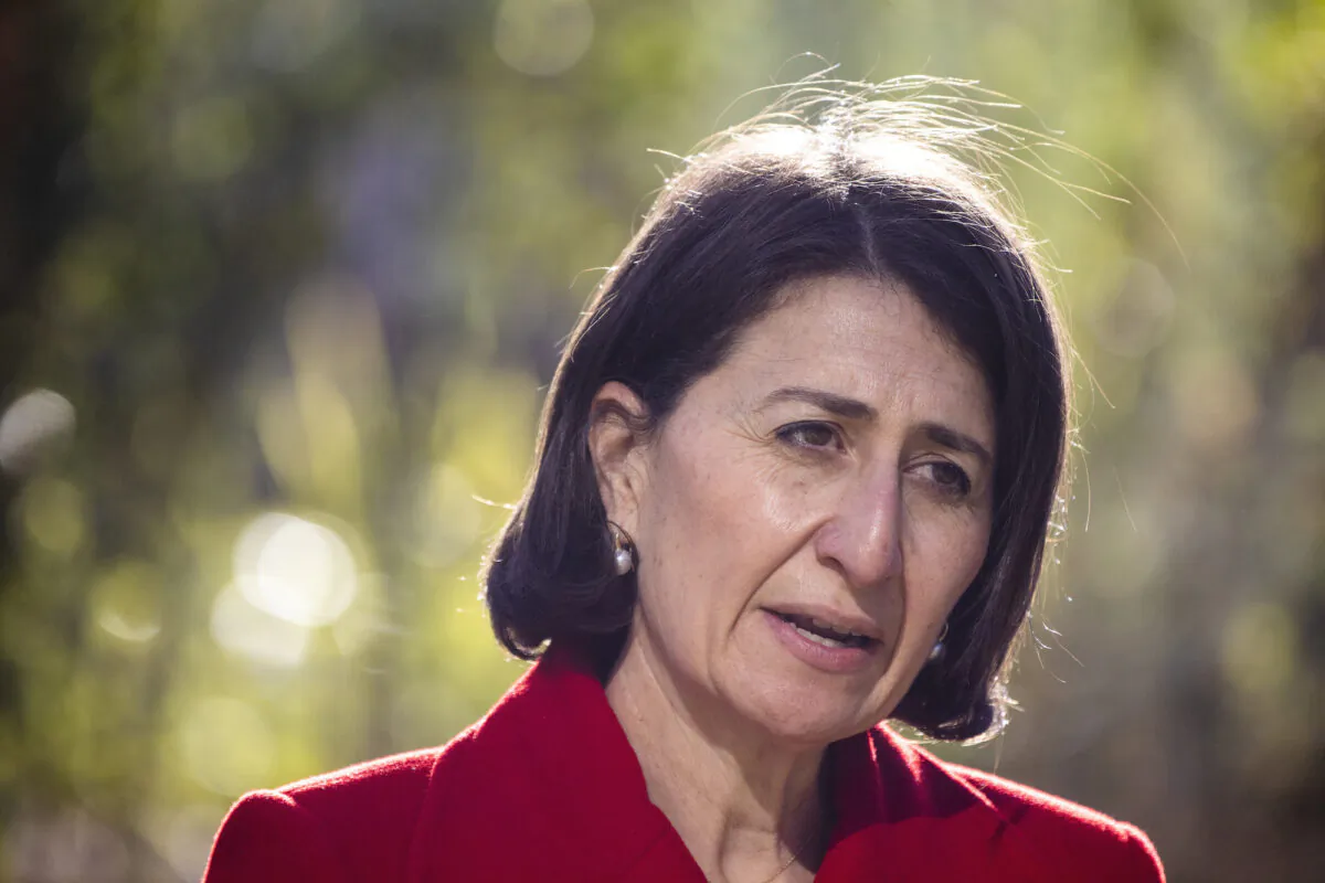 NSW Premier Gladys Berejiklian speaks at a press conference and COVID-19 update in Sydney, Australia on June 26, 2021. (Jenny Evans/Getty Images)