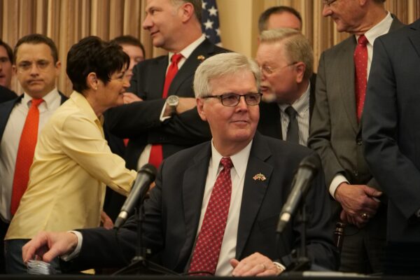 Texas Lt. Governor Dan Patrick is in San Antonio