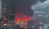 Fire Sets 16 Boats Ablaze in Hong Kong, at Least 10 Sink