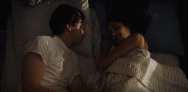 the Patersons in bed