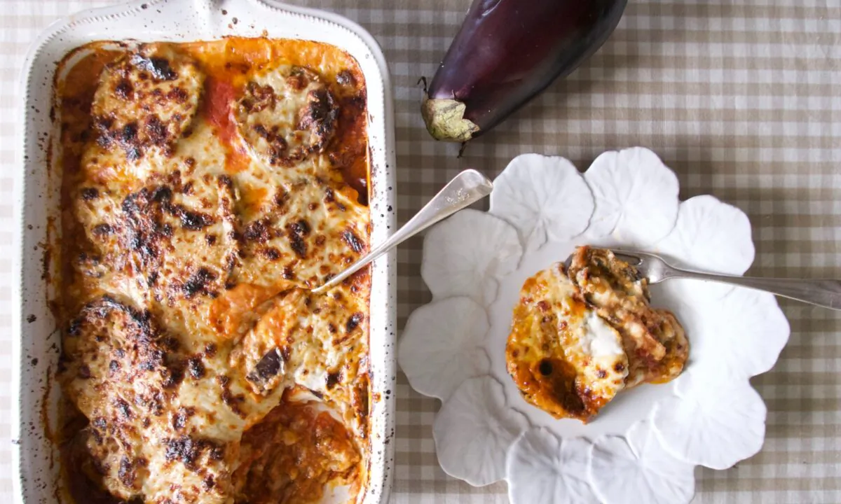 Eggplant and Tomato Gratin