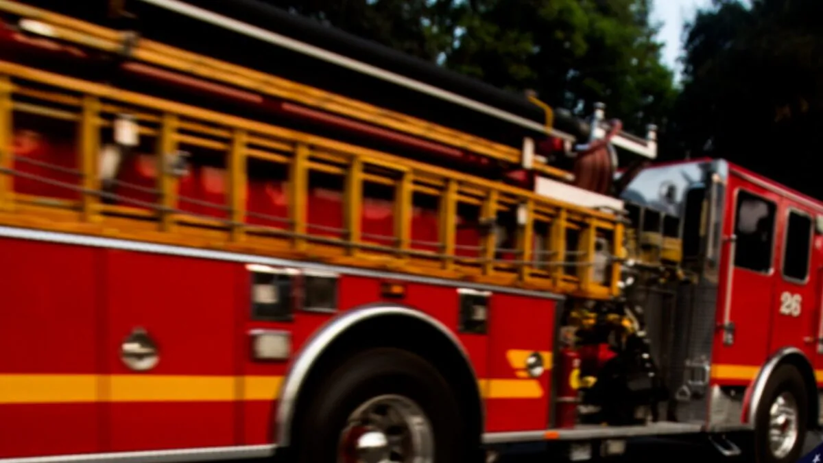 A fire truck is seen on the roadside in this file photo. (Ringo Chiu/AFP via Getty Images)