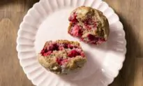 Bright, Sweet, and Tart Raspberries Add Pops of Flavor and Color to These Muffins