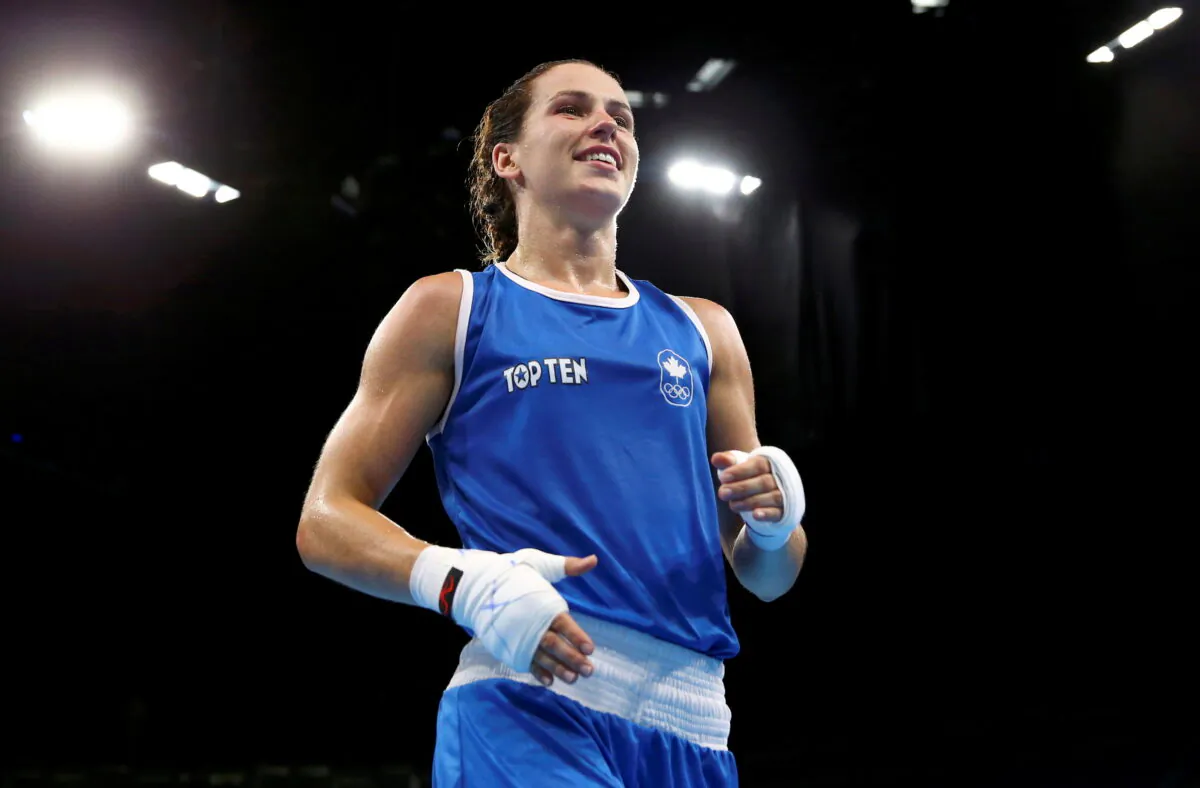 Canadian boxer Mandy Bujold on Aug. 12, 2016. (Peter Cziborra/Reuters)