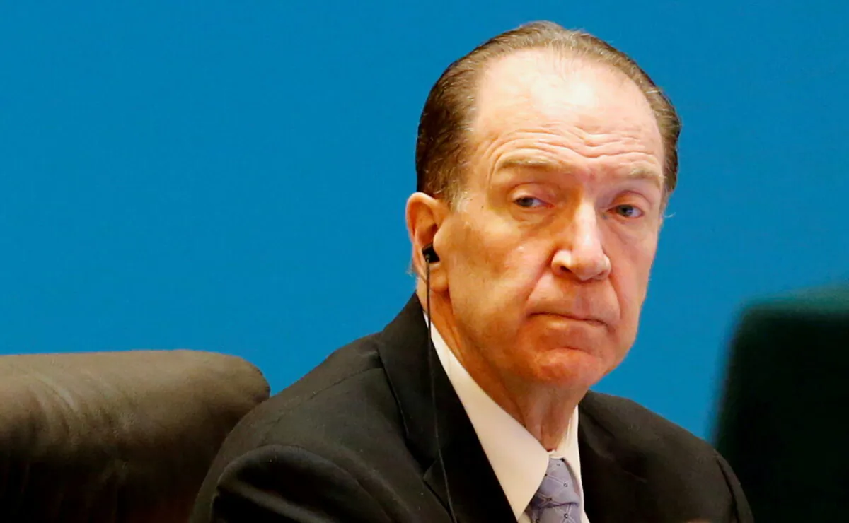 World Bank President David Malpass attends the "1+6" Roundtable meeting at the Diaoyutai state guesthouse in Beijing, China on Nov. 21, 2019. (Florence Lo/Reuters)