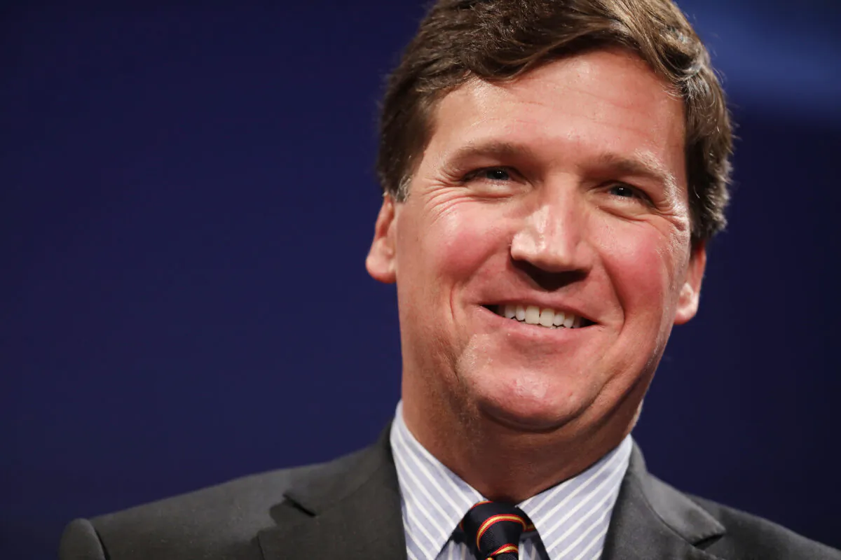 Fox News host Tucker Carlson discusses 'Populism and the Right' during the National Review Institute's Ideas Summit at the Mandarin Oriental Hotel in Washington on March 29, 2019. (Chip Somodevilla/Getty Images)