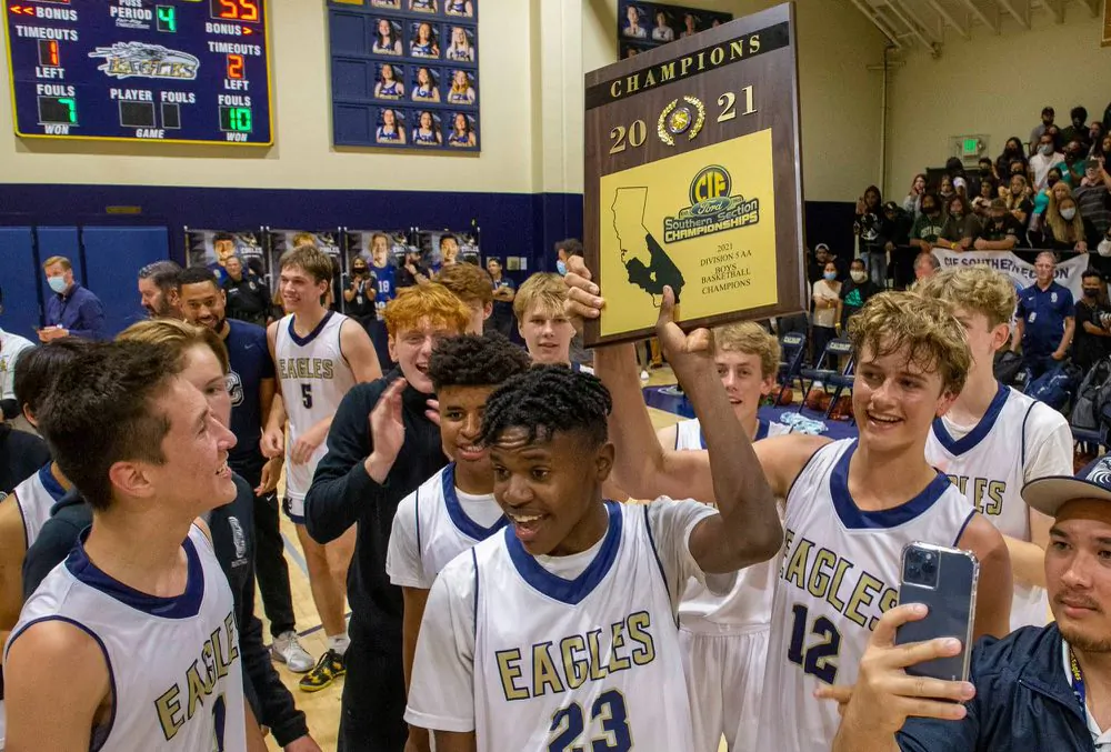 Calvary Chapel High School in Santa Ana, Calif. set a school record during the 2020-21 school year, winning seven league championships. (Courtesy of Calvary Chapel High School)