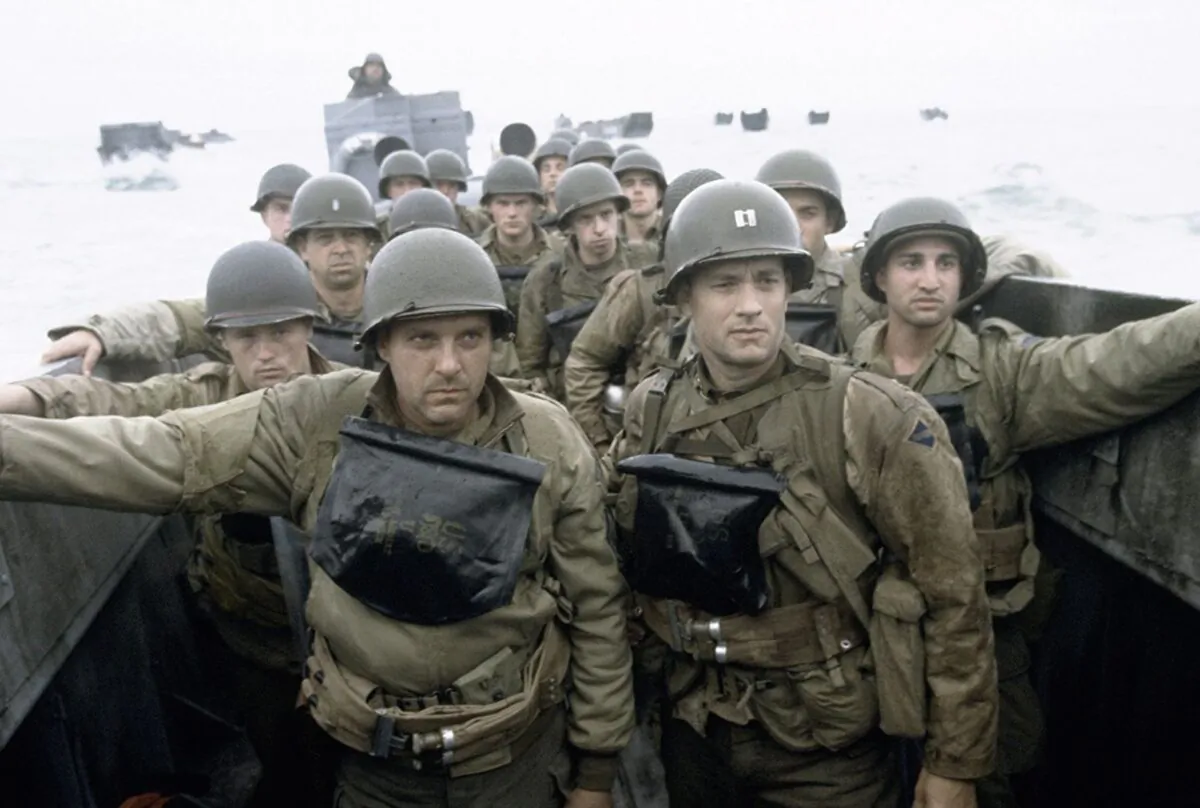 Preparing to land on Omaha Beach. The opening 20 minutes of “Saving Private Ryan” are some of the most harrowing in movie history. (DreamWorks Pictures)