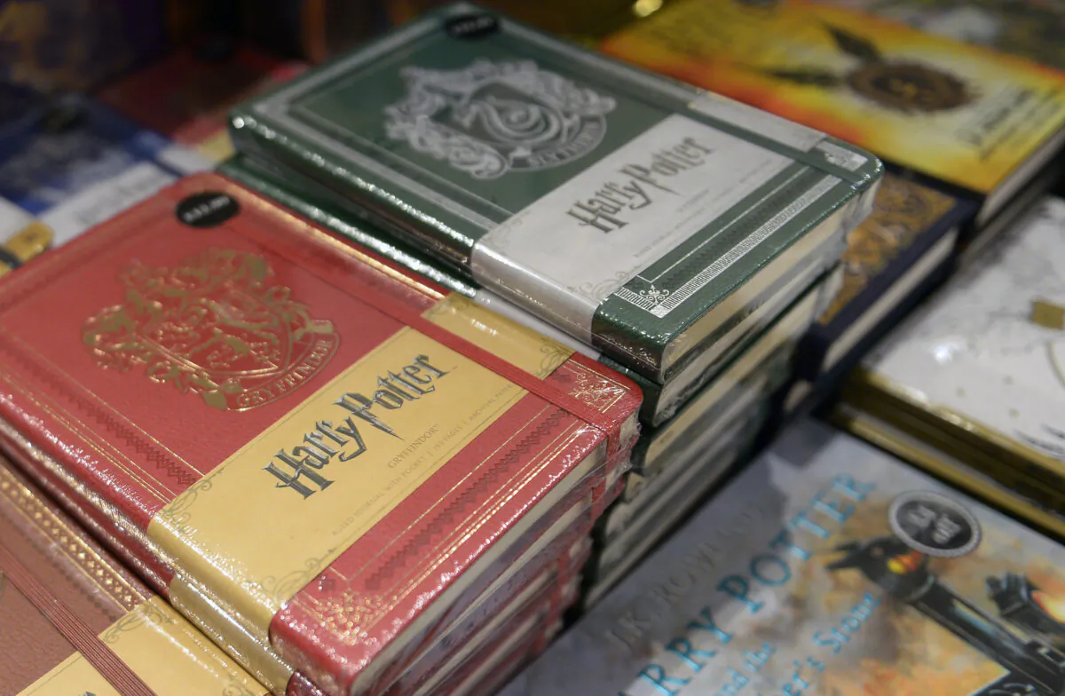 Special edition 20th anniversary edition Harry Potter books are displayed for sale in a book store in Edinburgh, Scotland on June 26, 2017.  (Neil Hanna/AFP via Getty Images)