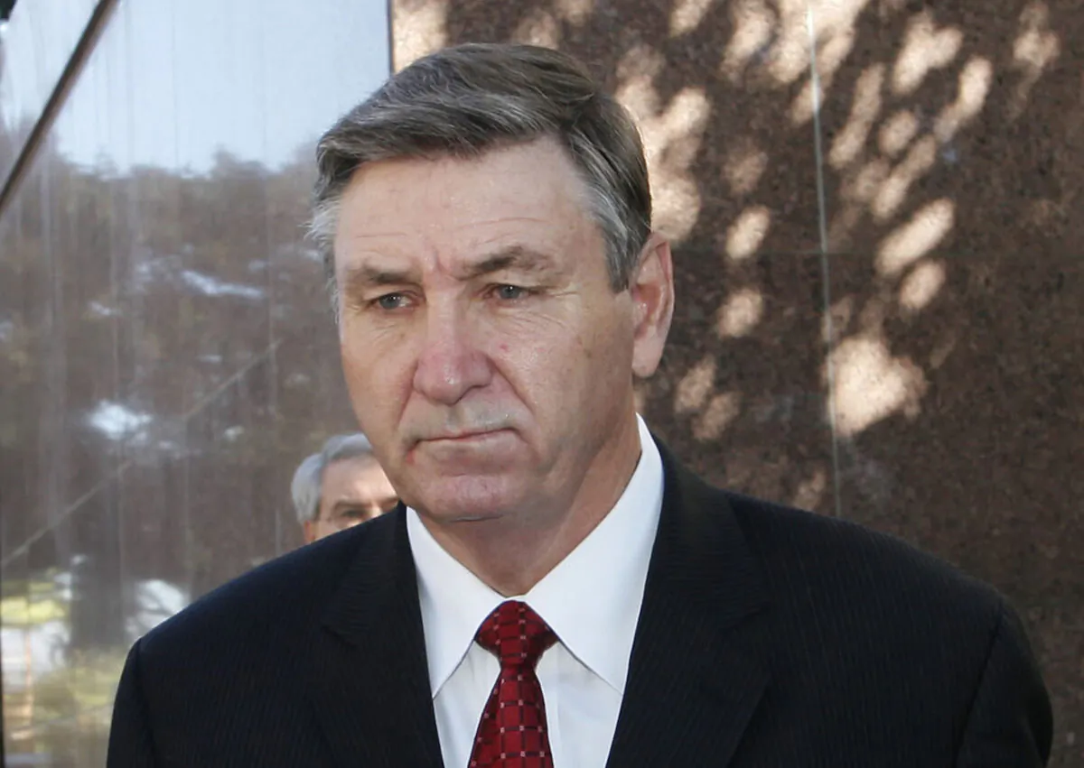 Jamie Spears, father of singer Britney Spears, leaves the Stanley Mosk Courthouse in Los Angeles on Oct. 24, 2012. (Nick Ut/AP Photo)