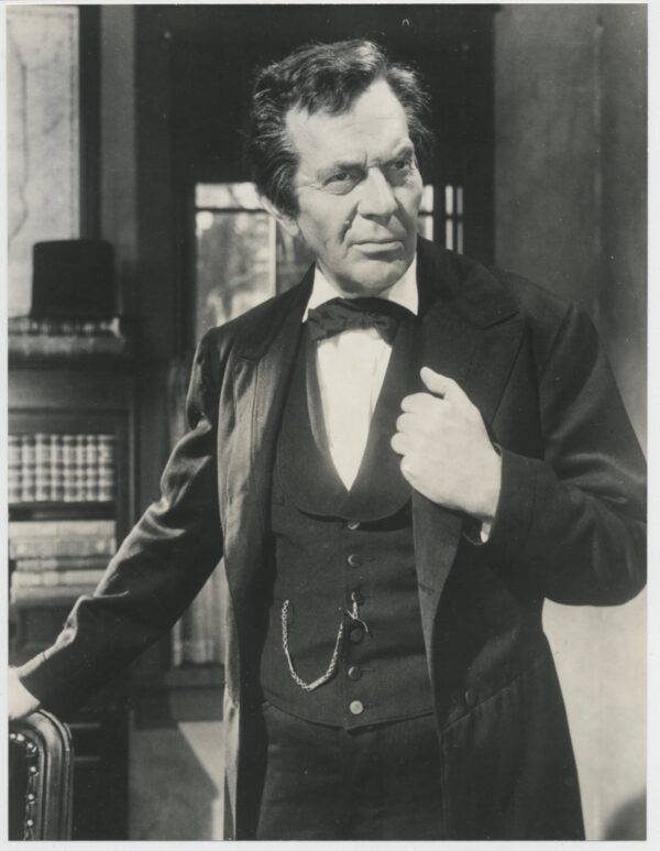 Raymond Massey as Abe Lincoln.
