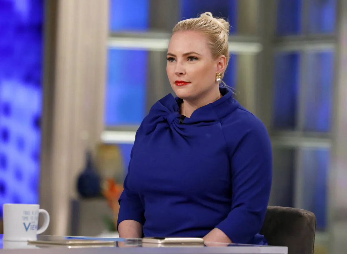Meghan McCain on the set of "The View," in New York, on April 17, 2018. (Heidi Gutman/ABC via AP)