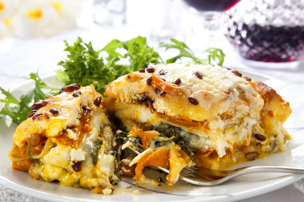 This hearty lasagna is nutritious enough that you won't have to change the recipe at all. (Robyn Mackenzie/Shutterstock)