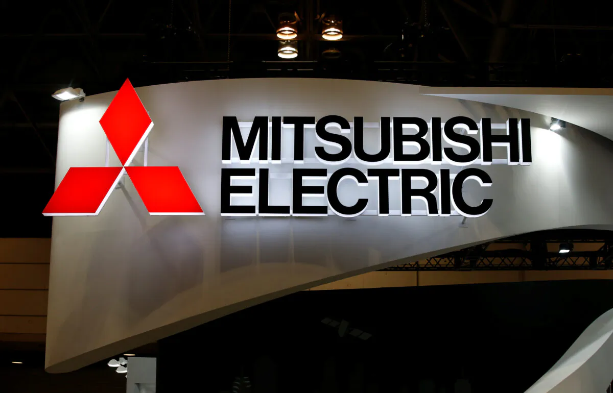 A logo of Mitsubishi Electric Corp is pictured at the CEATEC JAPAN 2017 (Combined Exhibition of Advanced Technologies) at the Makuhari Messe in Chiba, Japan, on Oct. 2, 2017. (Toru Hanai/Reuters)