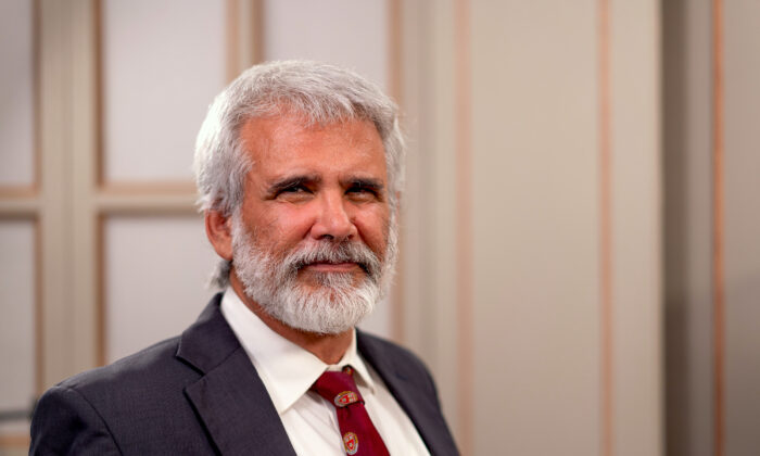 Dr. Robert Malone, who invented mRNA vaccine technology, in Washington on June 29, 2021. (Zhen Wang/The Epoch Times)