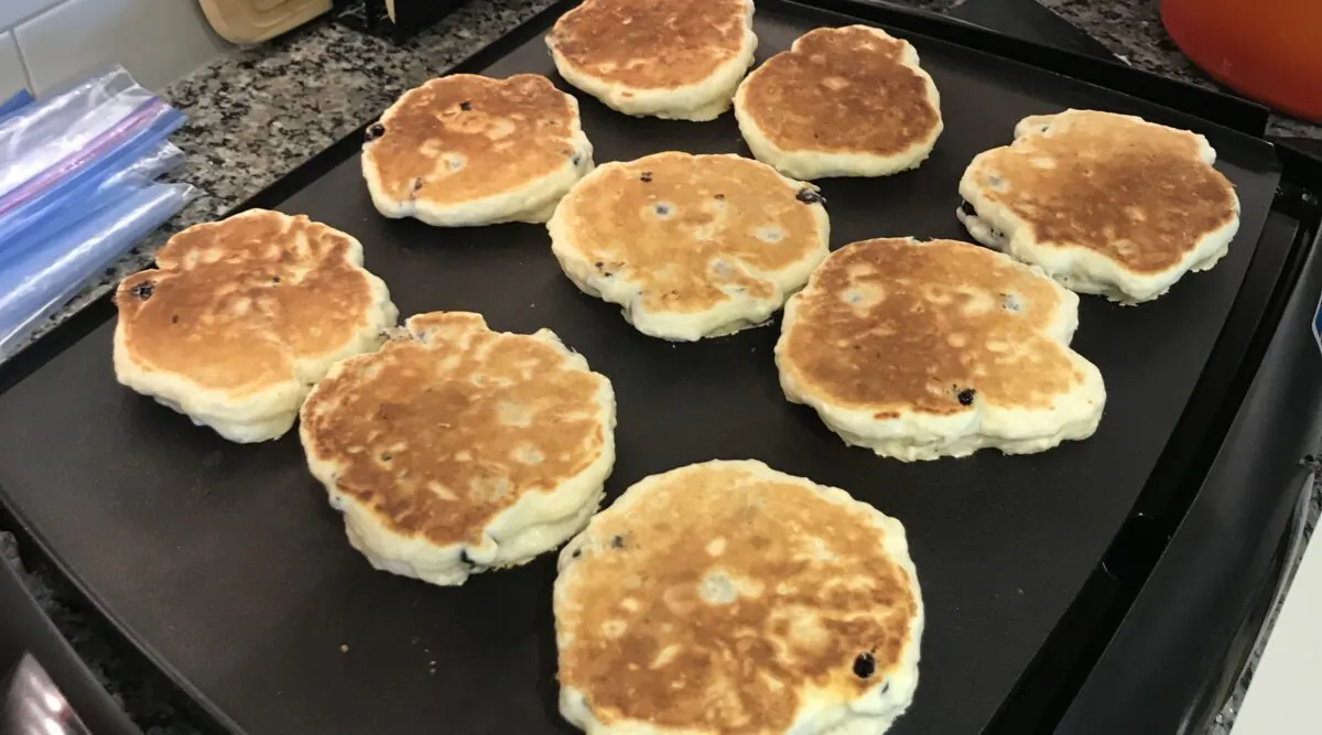 Cook until the pancakes bounce back when lightly pressed. (Courtesy of Stephen A. Sands)