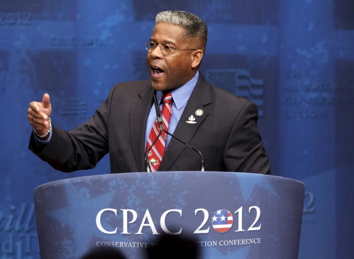 Then-Rep. Allen West, (R-Fla.) speaks at the Conservative Political Action Conference (CPAC) in Washington on Feb. 10, 2012. (J. Scott Applewhite, File/AP Photo)