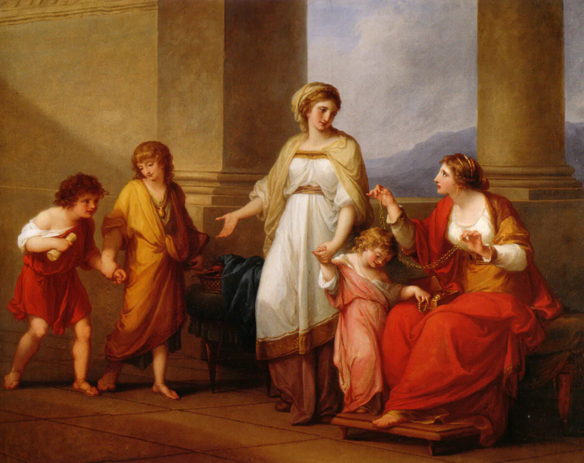"Cornelia, Mutter der Gracchen" (1785) by Angelica Kauffmann. (Public domain)