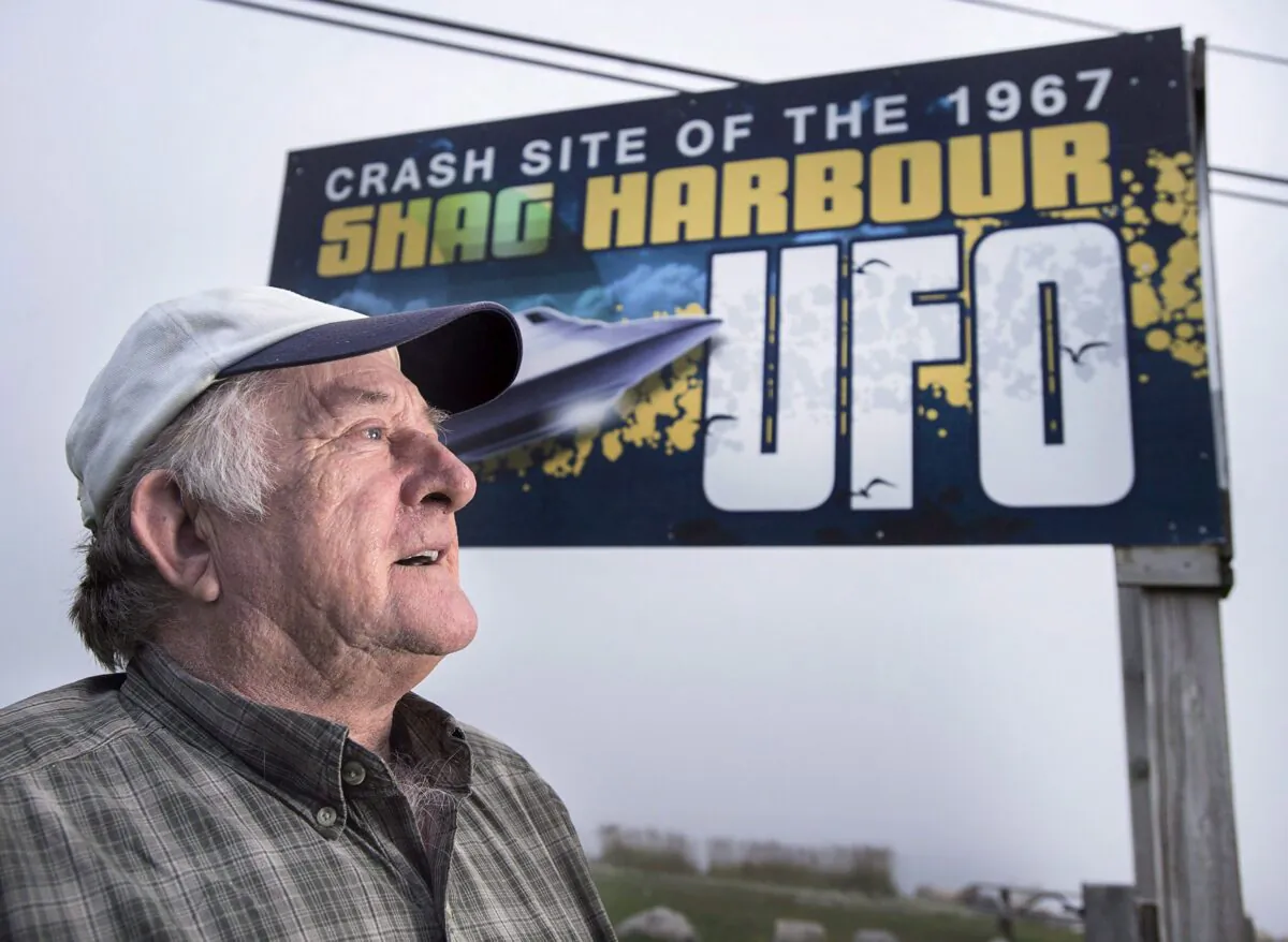 Laurie Wickens, president of the Shag Harbour Incident Society, in Shag Harbour, N.S., on Sept. 16, 2017. (The Canadian Press/Andrew Vaughan)