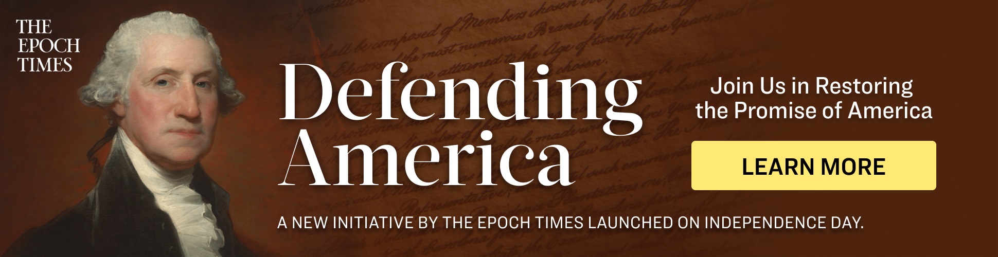 Defending America event banner