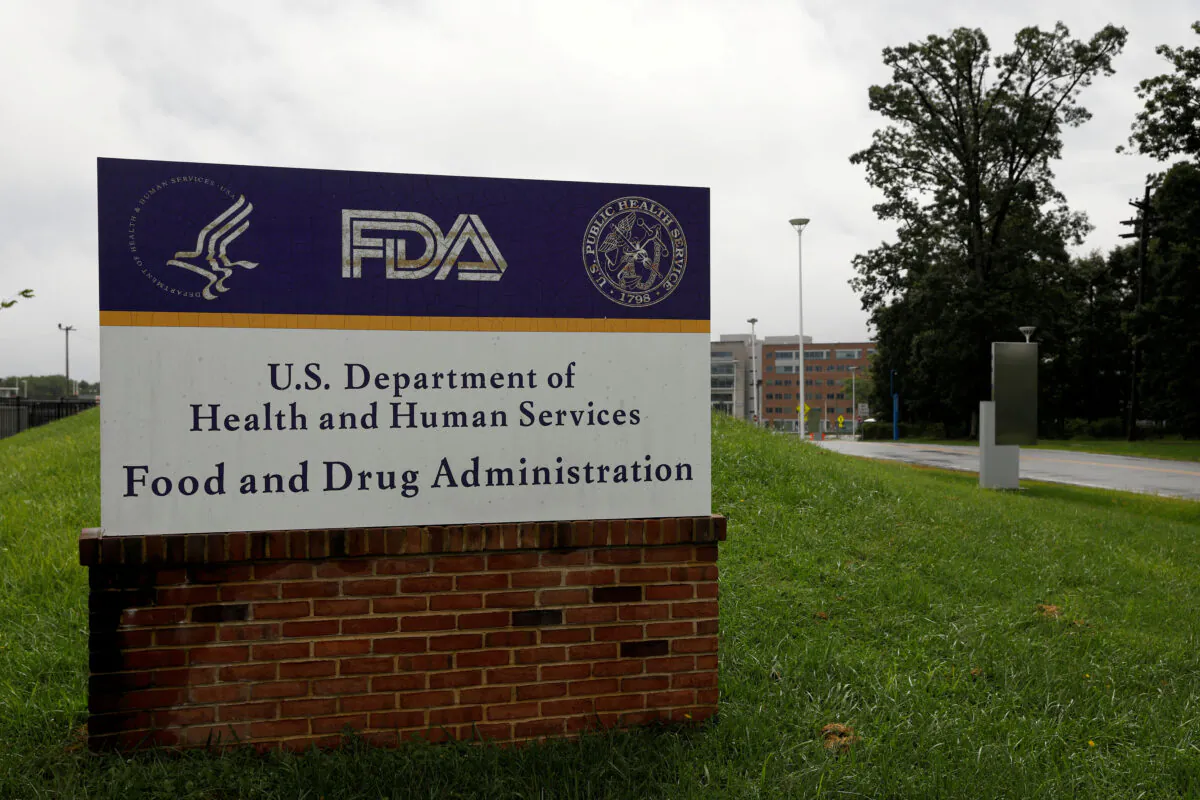 The Food and Drug Administration (FDA) headquarters in White Oak, Md., Aug. 29, 2020.
(Andrew Kelly/Reuters)