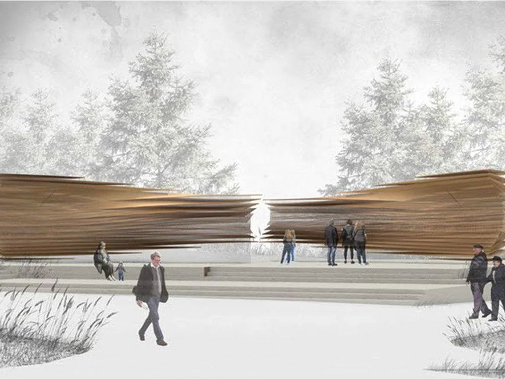 Arc of Memory, the winning design for the monument to victims of communism to be unveiled in Ottawa. (Courtesy of Paul Raff)