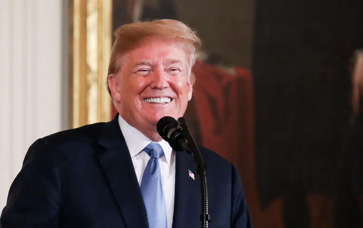 President Donald Trump in the East Room of the White House in Washington on June 26, 2018. (Samira Bouaou/The Epoch Times)