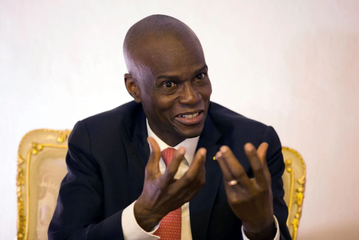 Haiti's President Jovenel Moise speaks during an interview in his office in Port-au-Prince, Haiti, on Aug. 28, 2019. (Dieu Nalio Chery/File/AP Photo)